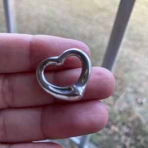 Tiffany & Co. heart pendant. Sterling Silver- size medium. chain not included